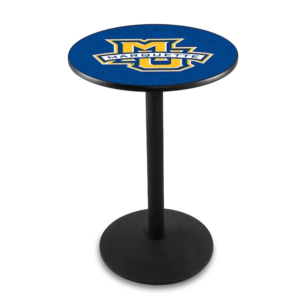 Holland Bar Stool Co 42" Blk Wrinkle Marquette Pub Table - L214B4228MRQTTE