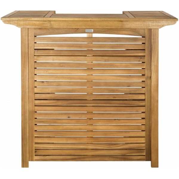 Safavieh Monterey Bar Table With Stools- Teak Look - 42.1 X 46.1 X 27.2 In. - PAT7011A