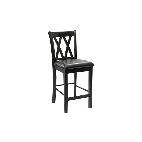 Homelegance Norman 5PC Counter Height Set, Black - 2514BK-36