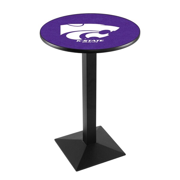 Holland Bar Stool Co 42" Blk Wrinkle Kansas State Pub Table - L217B4228KNSASS