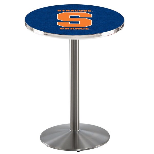 Holland Bar Stool Co 42" Stainless Steel Syracuse Pub Table, 36" dia. Top - L214S4236SYRCSE