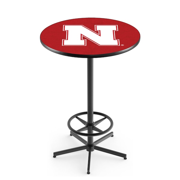 Holland Bar Stool Co 42" Black Nebraska Pub Table - L216B4236NEBRUN