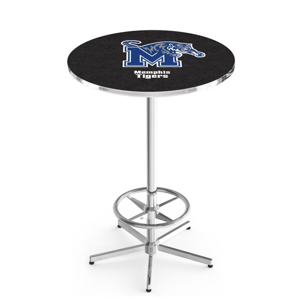 Holland Bar Stool Co 42" Chrome Memphis Pub Table, 36" dia. Top - L216C4236MEMPHS