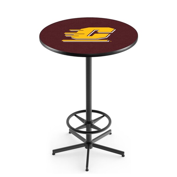 Holland Bar Stool Co 42" Black Central Michigan Pub Table - L216B4236CENMIC