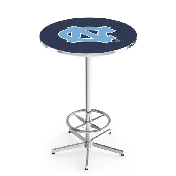 Holland Bar Stool Co 42" Chrome North Carolina Pub Table, 36" dia. Top - L216C4236NORCAR