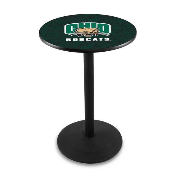 Holland Bar Stool Co 42" Blk Wrinkle Ohio University Pub Table - L214B4228UNIVOH