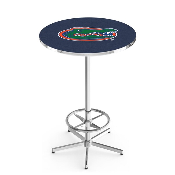 Holland Bar Stool Co 42" Chrome Florida Pub Table, 36" dia. Top - L216C4236FLORUN