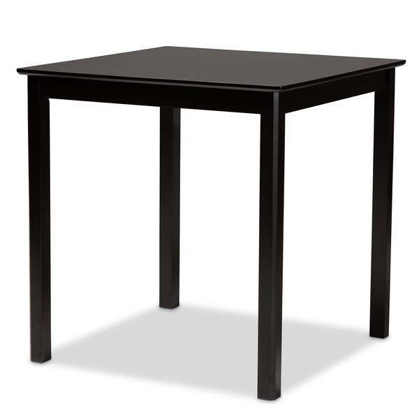 Baxton Studio Caron Modern and Contemporary Dark Brown Finished Wood 5-Piece Pub Set - 187-11432-9776-ZORO