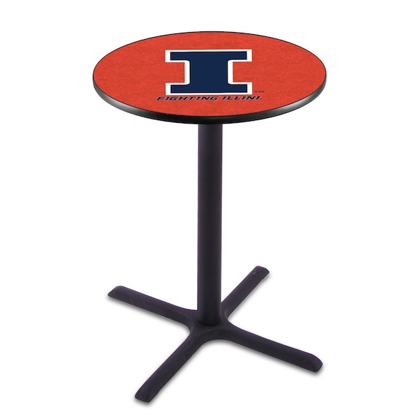 Holland Bar Stool Co 42" Blk Wrinkle Illinois Pub Table - L211B4228ILLINIU