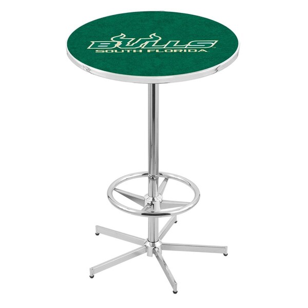 Holland Bar Stool Co 42" Chrome South Florida Pub Table, 36" dia. Top - L216C4236SOUFLA