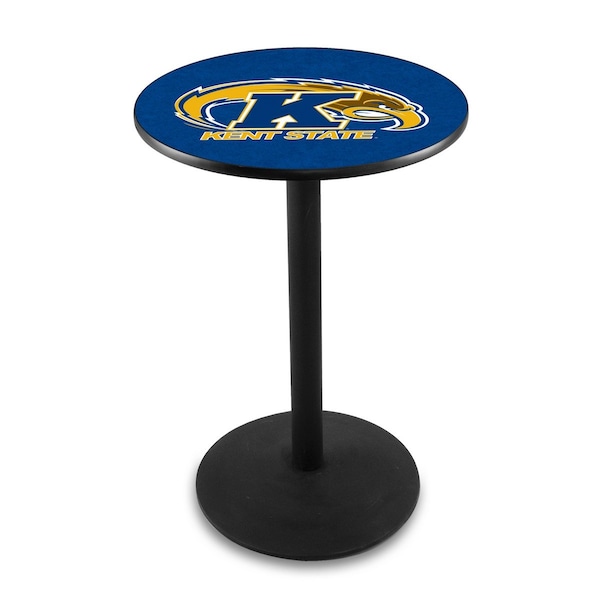 Holland Bar Stool Co 42" Blk Wrinkle Kent State Pub Table - L214B4228KENTST
