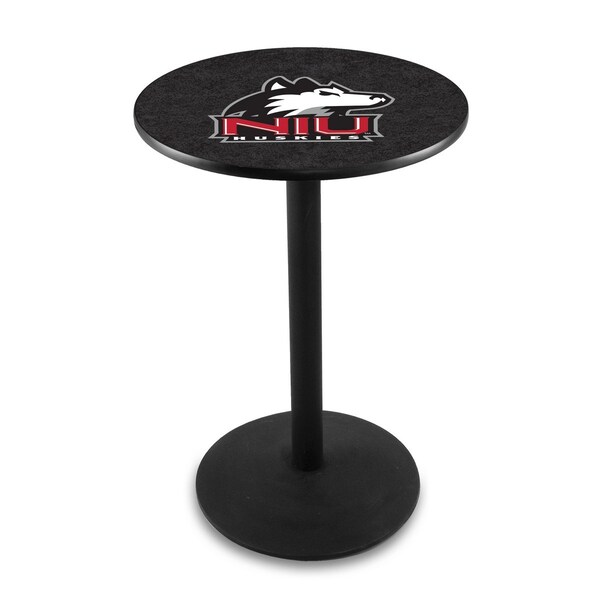Holland Bar Stool Co 42" Blk Wrinkle Northern Illinois Pub Table - L214B4228NORILL