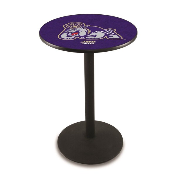 Holland Bar Stool Co 36" Blk Wrinkle James Madison Pub Table, 36" dia. Top - L214B3636JMSMAD