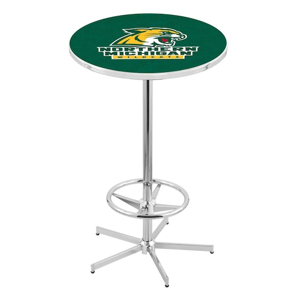 Holland Bar Stool Co 42" Chrome Northern Michigan Pub Table - L216C4228NORMIC