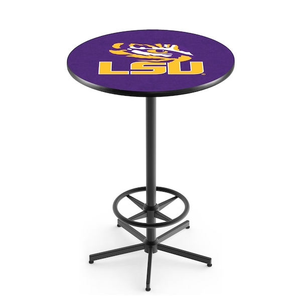 Holland Bar Stool Co 42" Black Louisiana State Pub Table - L216B4236LASTUN