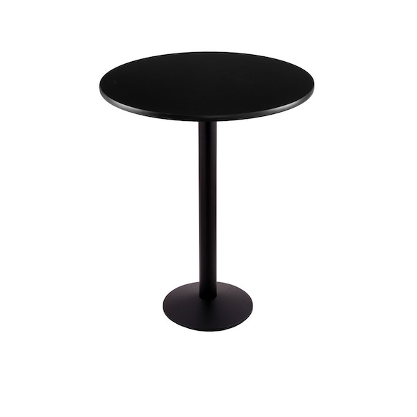 Holland Bar Stool Co 42" 214 Black Table, 30" dia. Top - 214-1642BW30R