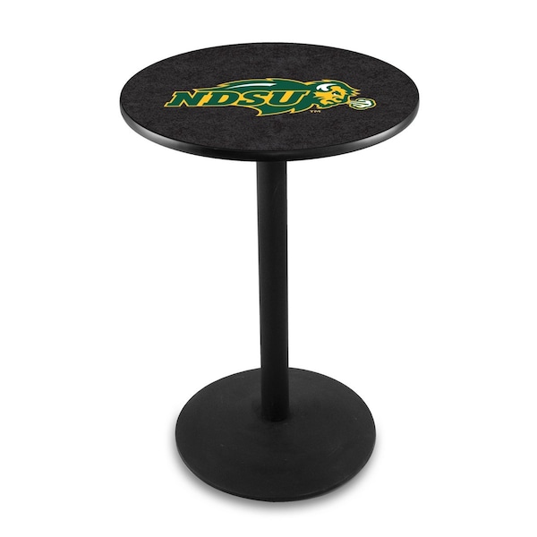 Holland Bar Stool Co 36" Blk Wrinkle North Dakota State Pub Table - L214B3628NDAKST-B