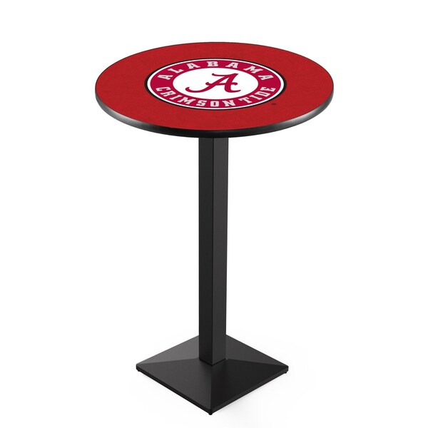 Holland Bar Stool Co 42" Blk Wrinkle Alabama Pub Table, 36" dia. Top - L217B4236AL-A