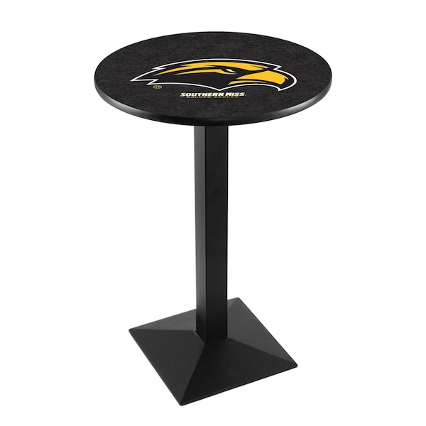 Holland Bar Stool Co 36" Blk Wrinkle Southern Miss Pub Table - L217B3628SOUMIS