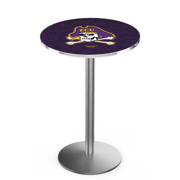 Holland Bar Stool Co 36" Stainless Steel East Carolina Pub Table, 36" dia. Top - L214S3636ECAROL