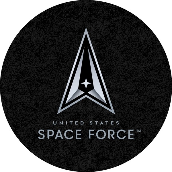 Holland Bar Stool Co United States Space Force 42in Tall - 36in Top Pub Table with Black Wrinkle Finish - L216