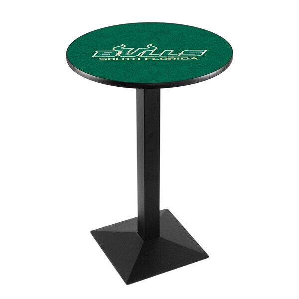 Holland Bar Stool Co 42" Blk Wrinkle South Florida Pub Table, 36" dia. Top - L217B4236SOUFLA