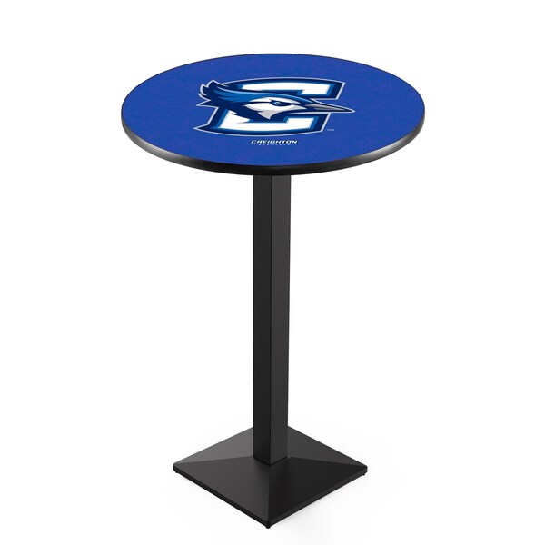 Holland Bar Stool Co 36" Blk Wrinkle Creighton Pub Table, 36" dia. Top - L217B3636CRGHTN
