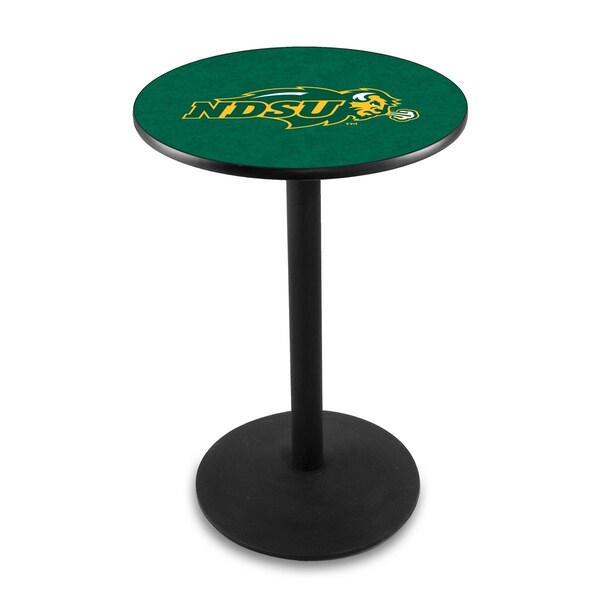 Holland Bar Stool Co 42" Blk Wrinkle North Dakota State Pub Table - L214B4228NDAKST-G