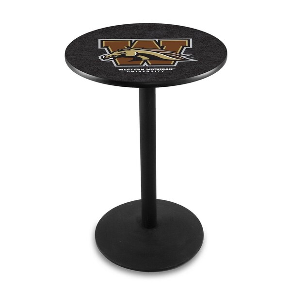 Holland Bar Stool Co 42" Blk Wrinkle Western Michigan Pub Table - L214B4228WESTMI
