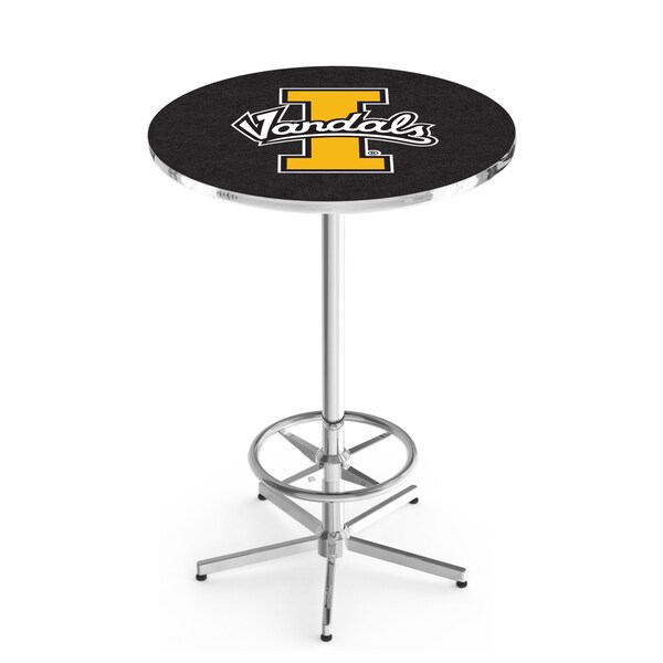 Holland Bar Stool Co 42" Chrome Idaho Pub Table, 36" dia. Top - L216C4236IDAHOU