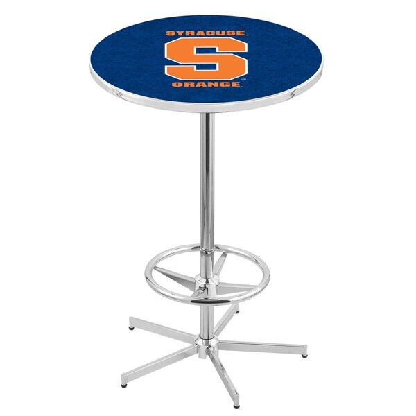 Holland Bar Stool Co 42" Chrome Syracuse Pub Table, 36" dia. Top - L216C4236SYRCSE