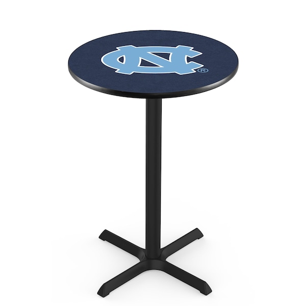 Holland Bar Stool Co 36" Blk Wrinkle North Carolina Pub Table, 36" dia. Top - L211B3636NORCAR