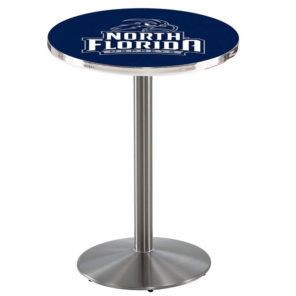 Holland Bar Stool Co 42" Stainless Steel North Florida Pub Table, 36" dia. Top - L214S4236NORFLA