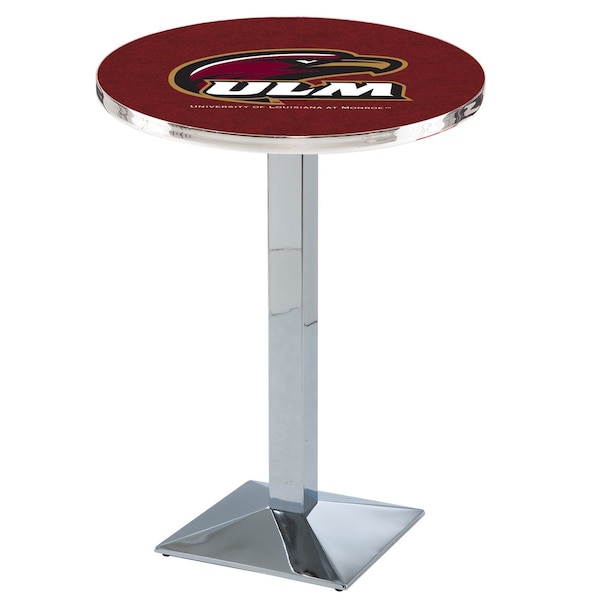 Holland Bar Stool Co 42" Chrome Louisiana-Monroe Pub Table - L217C4228LA-MON