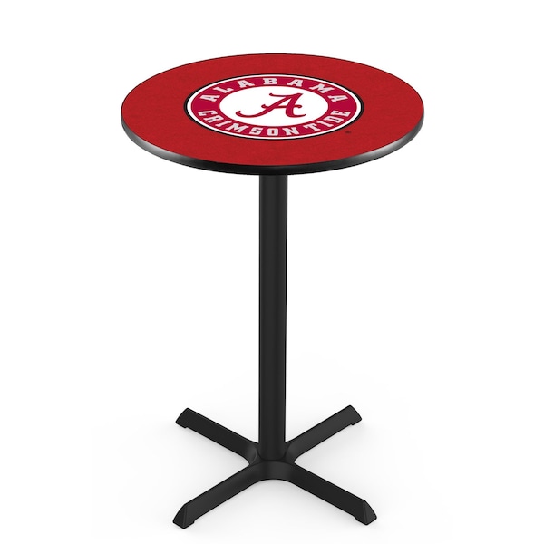 Holland Bar Stool Co 42" Blk Wrinkle Alabama Pub Table, 36" dia. Top - L211B4236AL-A