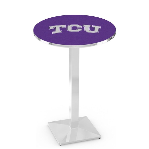 Holland Bar Stool Co 36" Chrome TCU Pub Table, 36" dia. Top - L217C3636TEXCHR