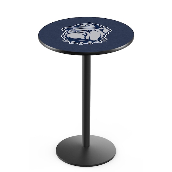 Holland Bar Stool Co 42" Blk Wrinkle Georgetown Pub Table, 36" dia. Top - L214B4236GRGTWN