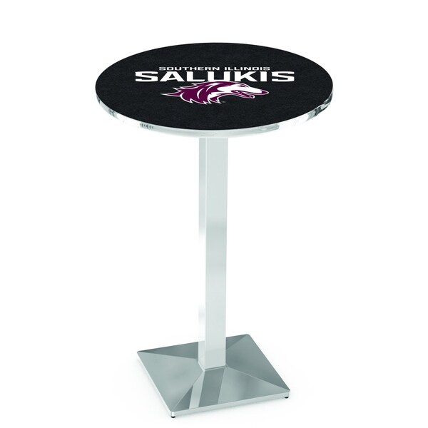 Holland Bar Stool Co 36" Chrome Southern Illinois Pub Table, 36" dia. Top - L217C3636SOUILL