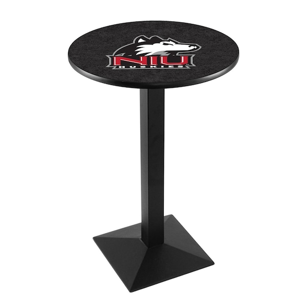 Holland Bar Stool Co 42" Blk Wrinkle Northern Illinois Pub Table - L217B4228NORILL