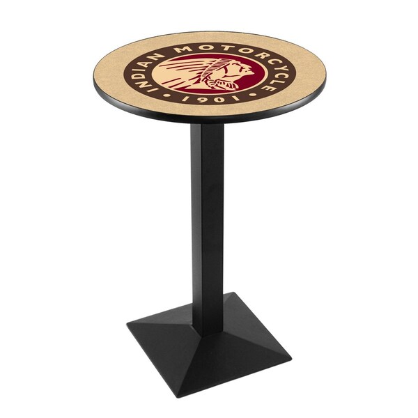 Holland Bar Stool Co 42" Blk Wrinkle Indian Motorcycle Pub Table - L217B4228INDN-HD
