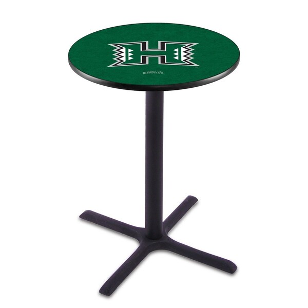 Holland Bar Stool Co 42" Blk Wrinkle Hawaii Pub Table, 36" dia. Top - L211B4236HAWAII