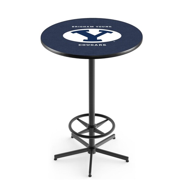 Holland Bar Stool Co 42" Black Brigham Young Pub Table - L216B4236BRIGYN