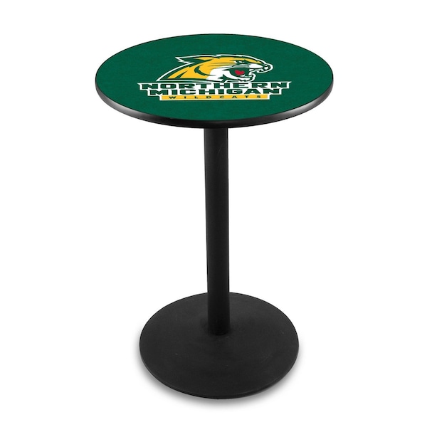 Holland Bar Stool Co 42" Blk Wrinkle Northern Michigan Pub Table - L214B4228NORMIC
