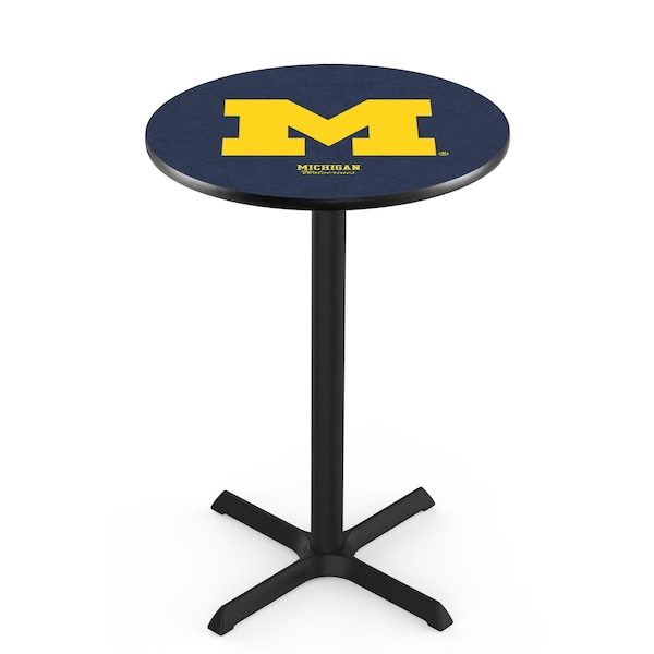 Holland Bar Stool Co 42" Blk Wrinkle Michigan Pub Table - L211B4228MICHUN