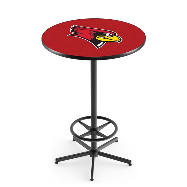 Holland Bar Stool Co 42" Black Illinois State Pub Table - L216B4236ILLSTU