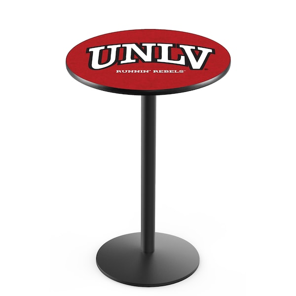 Holland Bar Stool Co 36" Blk Wrinkle UNLV Pub Table - L214B3628UNEVLV