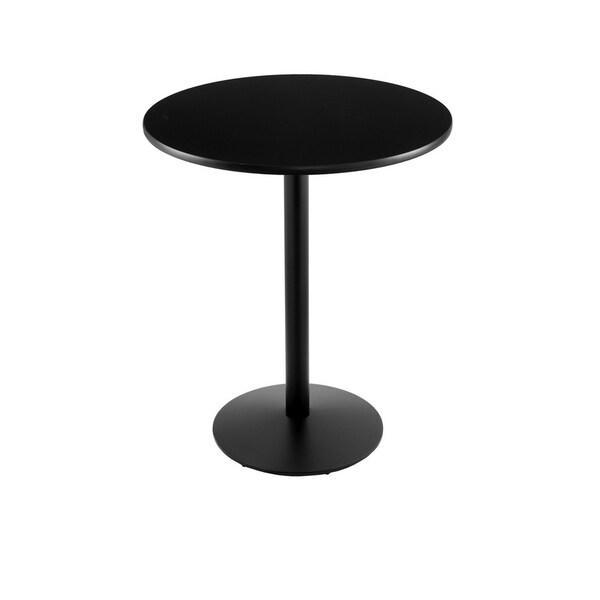 Holland Bar Stool Co 42" 214 Black Table, 30" dia. Top - 214-2242BW30R