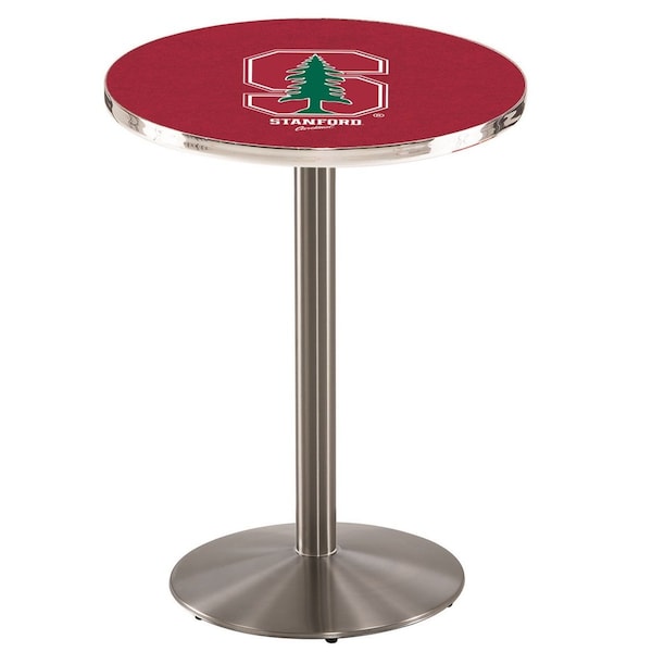 Holland Bar Stool Co 42" Stainless Steel Stanford Pub Table, 36" dia. Top - L214S4236STNFRD