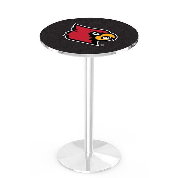 Holland Bar Stool Co 36" Chrome Louisville Pub Table - L214C3628LVILLE