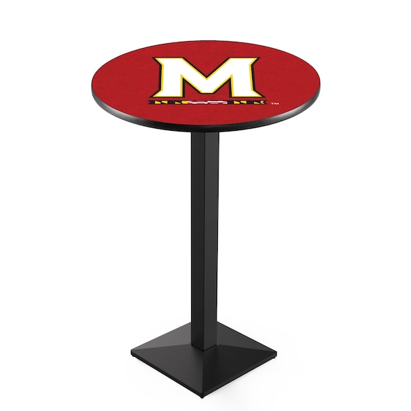 Holland Bar Stool Co 36" Blk Wrinkle Maryland Pub Table, 36" dia. Top - L217B3636MRYLND